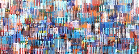 Abstract No.5 geschilderd door Hes Mundt