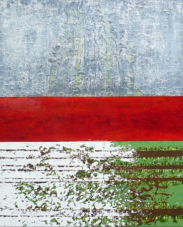 Rode balk geschilderd door John Sprengers